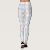 Hedwig Owl Post Stripe Pattern Leggings (Rückseite)