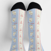 Hedwig Owl Post Stripe Pattern Socken (Oben)