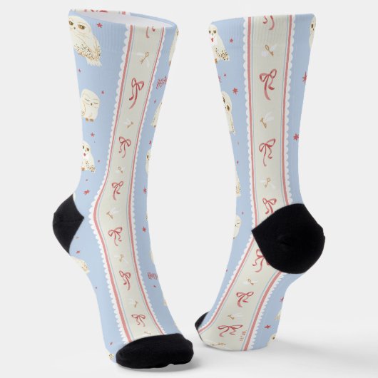 Hedwig Owl Post Stripe Pattern Socken (Gewinkelt)