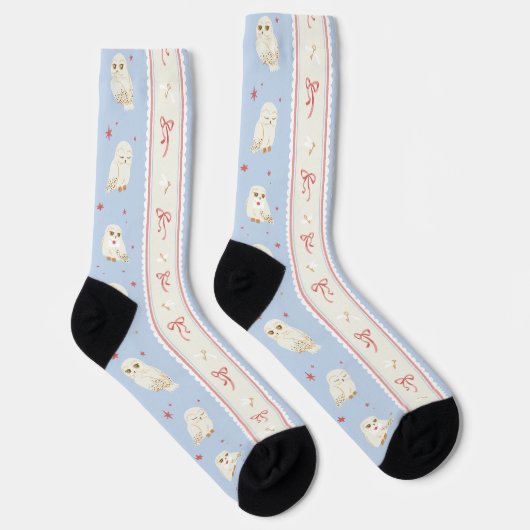 Hedwig Owl Post Stripe Pattern Socken (Rechts)