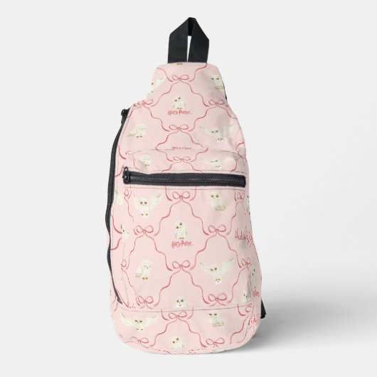 Hedwig Pink Ribbon Pattern Crossbody Bag (Vorderseite)