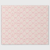 Hedwig Pink Ribbon Pattern Geschenkpapier (Flach)