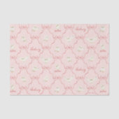 Hedwig Pink Ribbon Pattern Seidenpapier (Vorderseite)