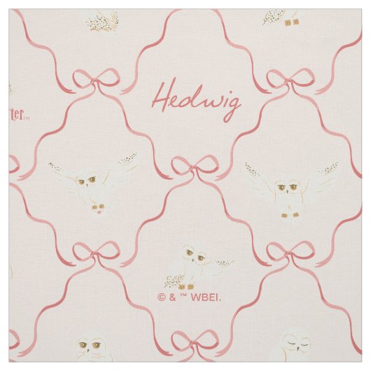 Hedwig Pink Ribbon Pattern Stoff (Muster)