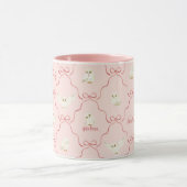 Hedwig Pink Ribbon Pattern Tasse (Zentrum)