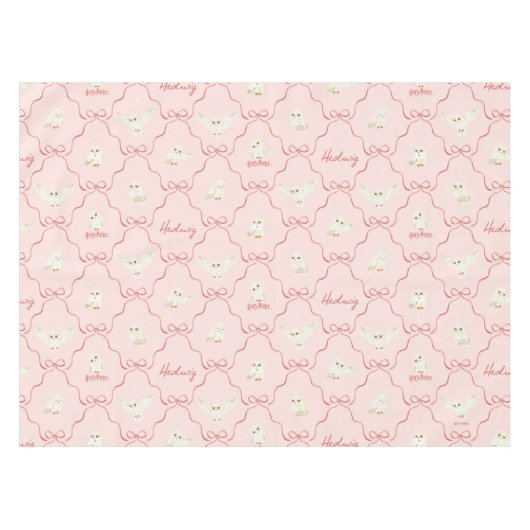 Hedwig Pink Ribbon Pattern Tischdecke (Vorderseite (Horizontal))
