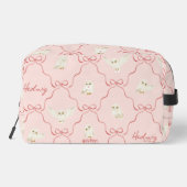 Hedwig Pink Ribbon Pattern Waschbeutel (Rückseite)