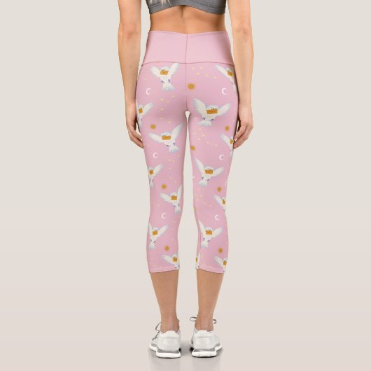 Hedwig Pink Solstice Pattern Capri Leggings (Rückseite)