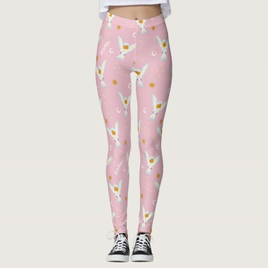 Hedwig Pink Solstice Pattern Leggings (Vorderseite)