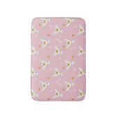 Hedwig Pink Sonnenwende-Muster Badematte (Vorderseite Vertikal)