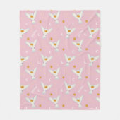 Hedwig Pink Sonnenwende Muster Fleecedecke (Vorderseite)