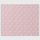 Hedwig Pink Sonnenwende Muster Geschenkpapier (Flach)