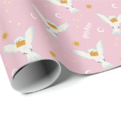 Hedwig Pink Sonnenwende Muster Geschenkpapier (Rolleneckpunkt)
