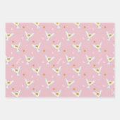 Hedwig Pink Sonnenwende Muster Geschenkpapier Set (Vorderseite 3)