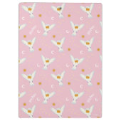 Hedwig Pink Sonnenwende Muster Klemmbrett (Rückseite)