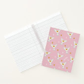 Hedwig Pink Sonnenwende Muster Notizblock (Innenseite)