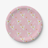 Hedwig Pink Sonnenwende-Muster Pappteller (Vorderseite)