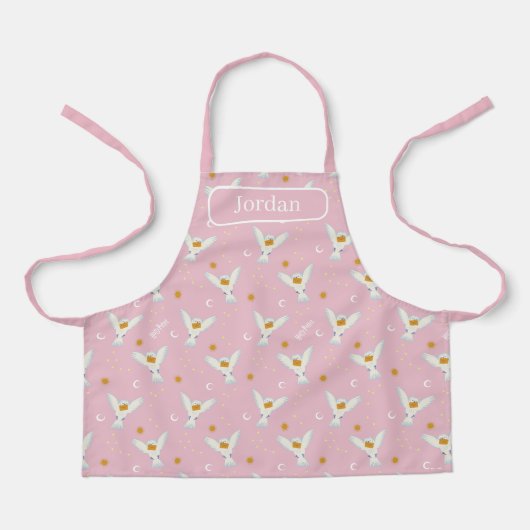 Hedwig Pink Sonnenwende-Muster Schürze (Vorderseite)