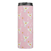 Hedwig Pink Sonnenwende Muster Thermosbecher (Rückseite)