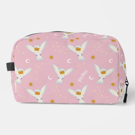 Hedwig Pink Sonnenwende Muster Waschbeutel (Vorderseite)