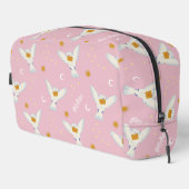 Hedwig Pink Sonnenwende Muster Waschbeutel (Rechte Ecke)