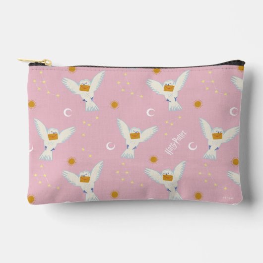 Hedwig Pink Sonnenwende Muster Zubehörtasche (Vorderseite)