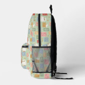 Hedwig-Post-Blockbuchstaben-Muster Bedruckter Rucksack (Rechts)