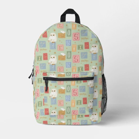 Hedwig-Post-Blockbuchstaben-Muster Bedruckter Rucksack (Vorderseite)