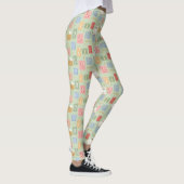 Hedwig-Post-Blockbuchstaben-Muster Leggings (Rechts)