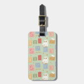 Hedwig Post Letter Block Pattern Gepäckanhänger (Vorderseite vertikal)