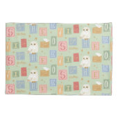 Hedwig Post Letter Block Pattern Kissenbezug (Rückseite)