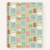 Hedwig Post Letter Block Pattern Notizblock (Vorderseite)