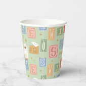 Hedwig Post Letter Block Pattern Pappbecher (Rechts)