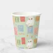 Hedwig Post Letter Block Pattern Pappbecher (Vorderseite)