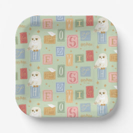 Hedwig Post Letter Block Pattern Pappteller