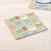 Hedwig Post Letter Block Pattern Rechteckiger Pappuntersetzer (angewinkelt)