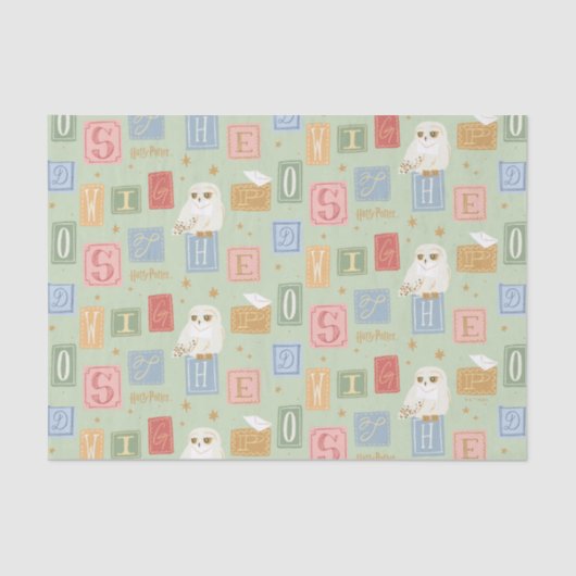 Hedwig Post Letter Block Pattern Seidenpapier (Vorderseite)
