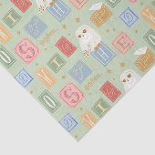 Hedwig Post Letter Block Pattern Seidenpapier (Ausschnitt)