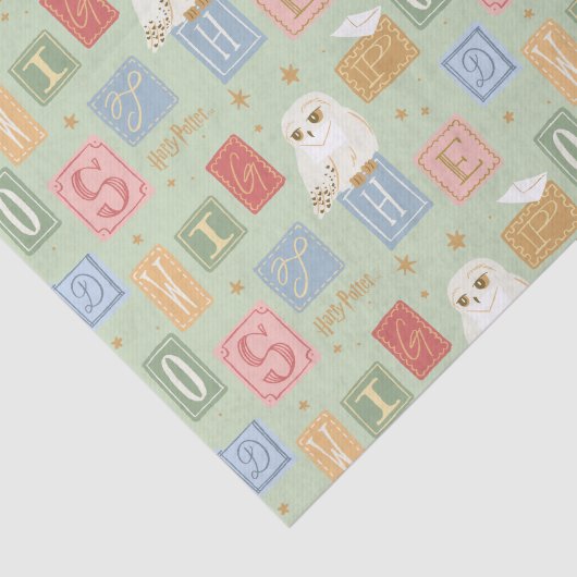 Hedwig Post Letter Block Pattern Seidenpapier (Ausschnitt)