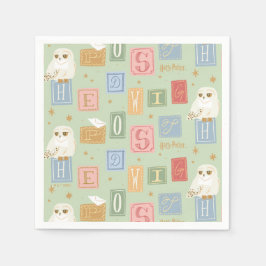 Hedwig Post Letter Block Pattern Serviette