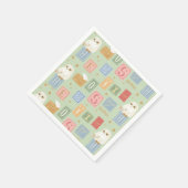 Hedwig Post Letter Block Pattern Serviette (Ecke)