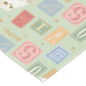 Hedwig Post Letter Block Pattern Tischdecke (Schrägansicht)