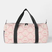 Hedwig-Rosa-Schleifen-Muster Duffle Bag (Rückseite)