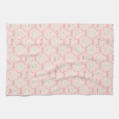 Hedwig-Rosa-Schleifen-Muster Geschirrtuch (Horizontal)