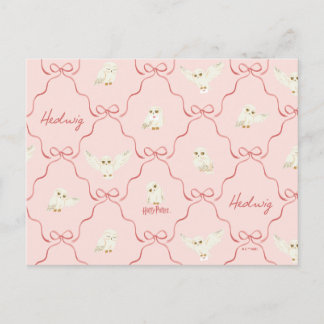 Hedwig-Rosa-Schleifen-Muster Postkarte