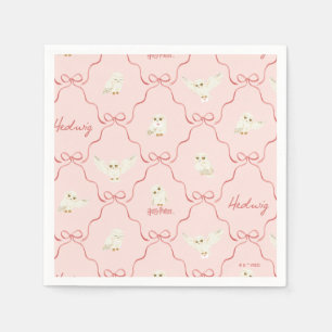 Hedwig-Rosa-Schleifen-Muster Serviette