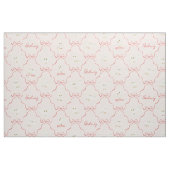 Hedwig-Rosa-Schleifen-Muster Stoff (Fat Quarter (45,7 x 55,9 cm))