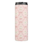 Hedwig-Rosa-Schleifen-Muster Thermosbecher (Rückseite)