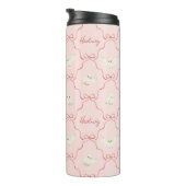 Hedwig-Rosa-Schleifen-Muster Thermosbecher (Nach rechts gedreht)