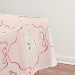 Hedwig-Rosa-Schleifen-Muster Tischdecke